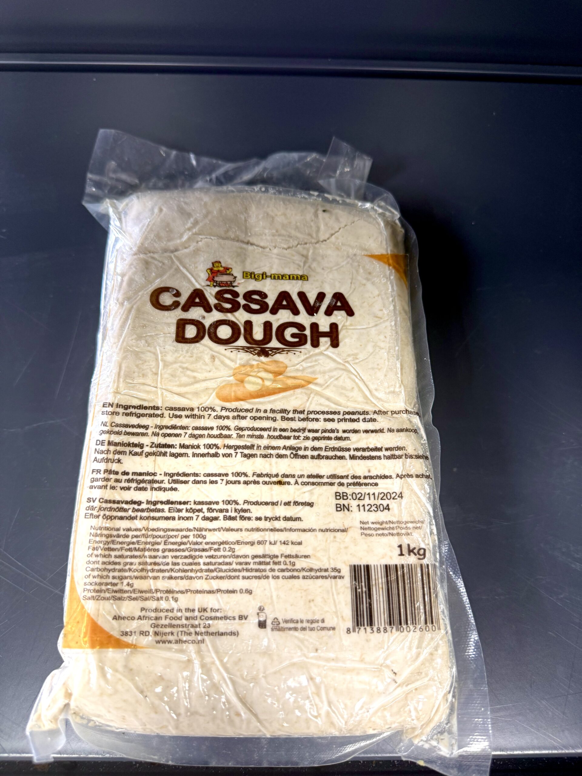 cassava dough