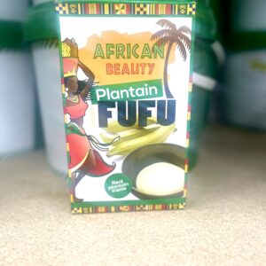 African beauty plantain fufu